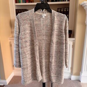 J. Jill Women’s One Button Cardigan with 3/4 sleeves